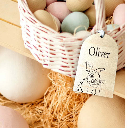 Personalized Bunny Tag image 1