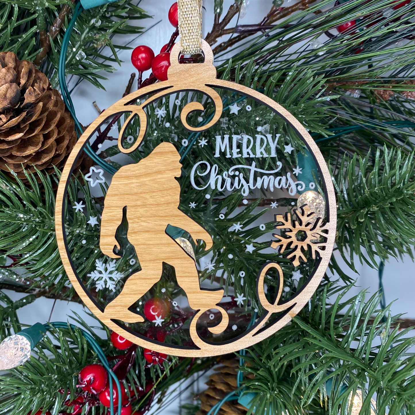 Big Foot Crystal Clear Collection Ornament image 0