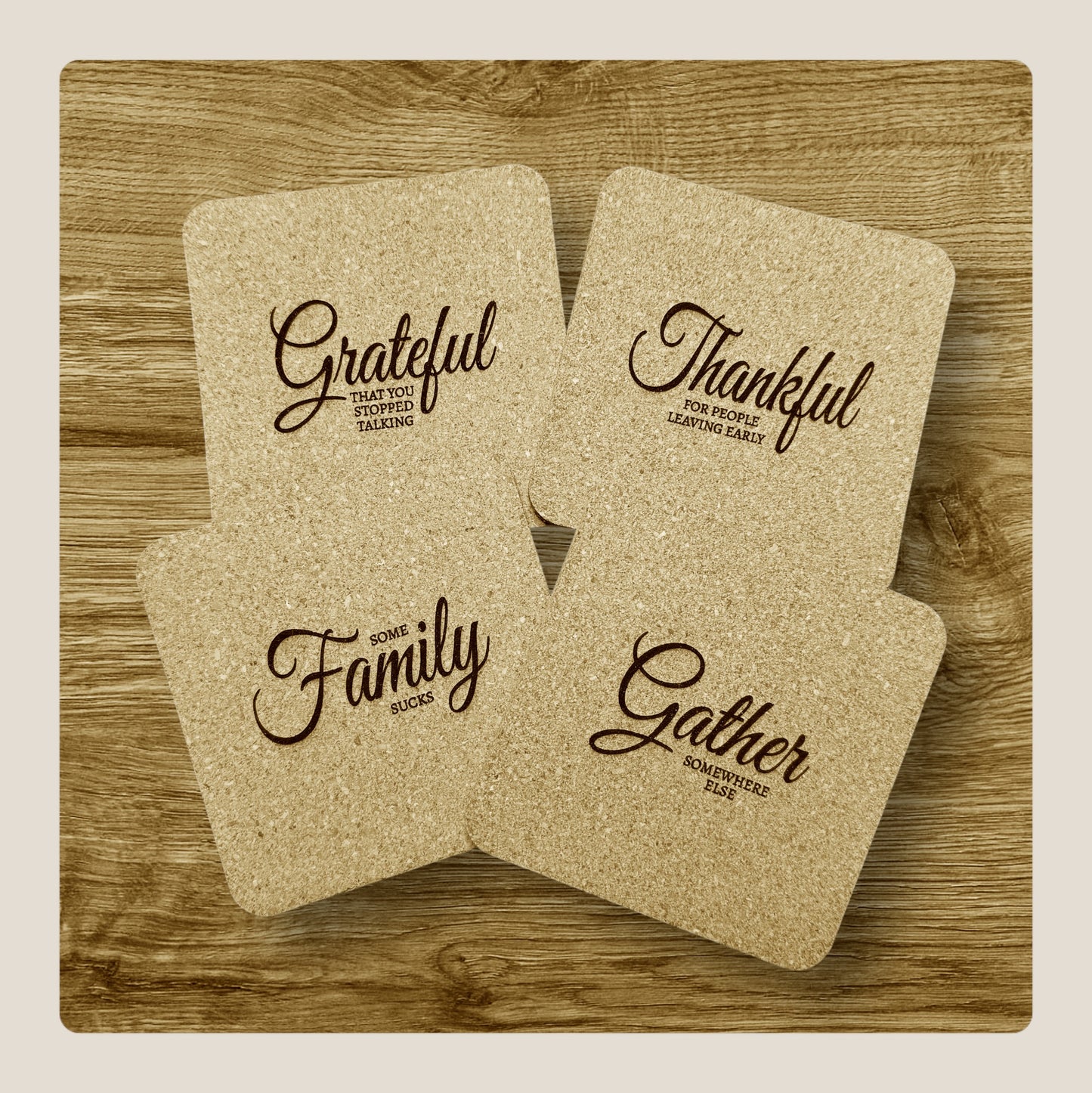 Snarky Holiday Coasters image 0