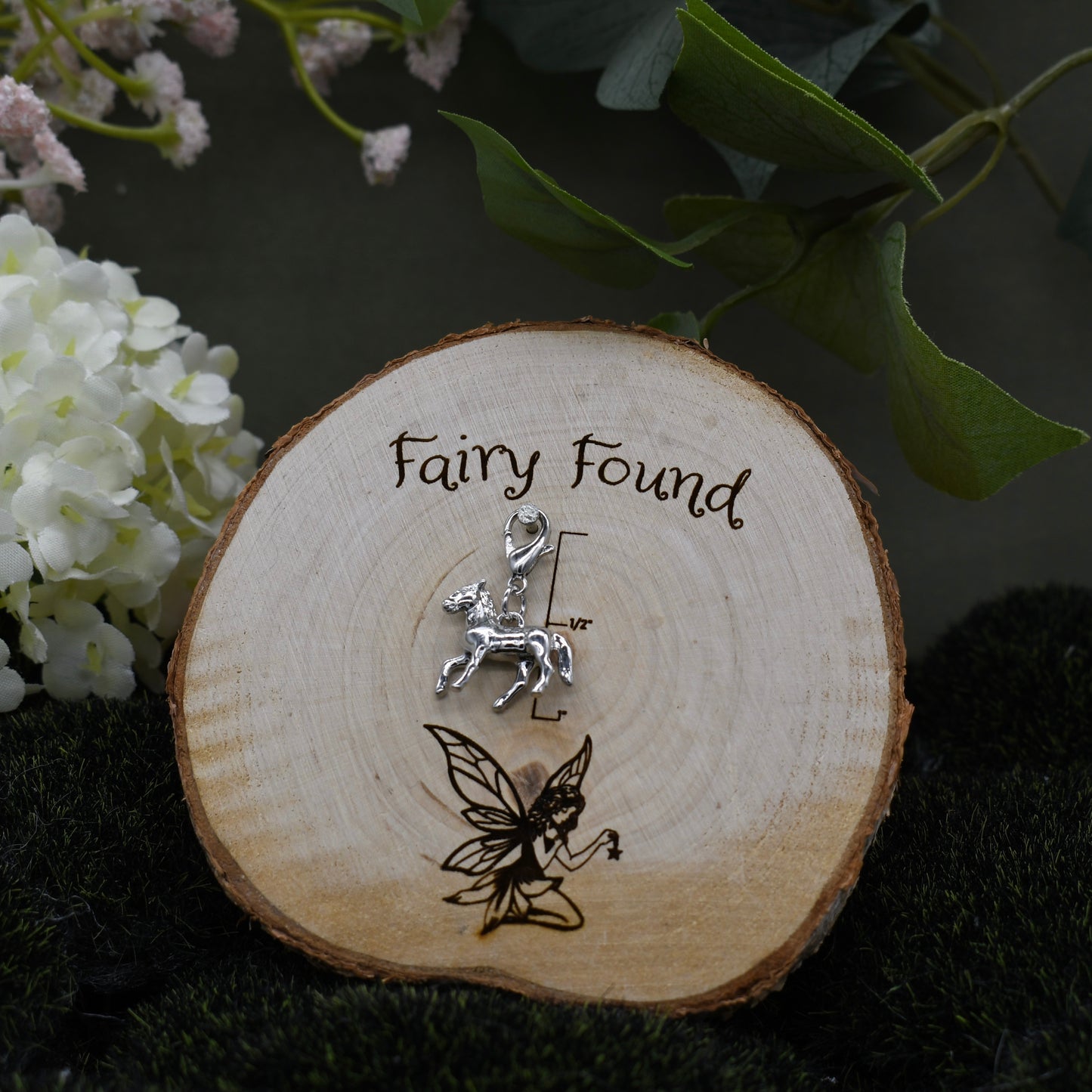 Horse charm - Silver