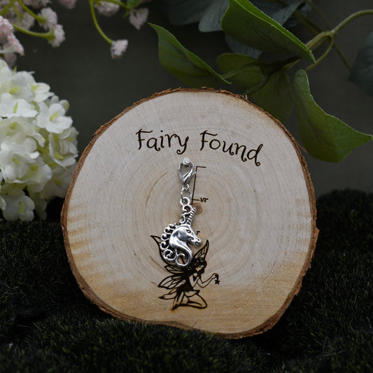 Unicorn charm - Silver