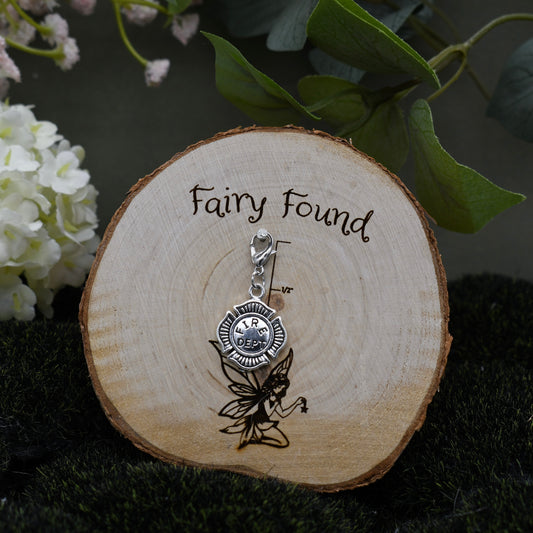 Fire fighter charm - Silver