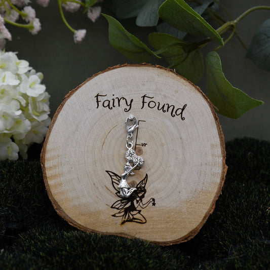Cheerleader charm - Silver