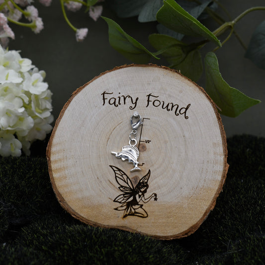 Swordfish Charm - Silver
