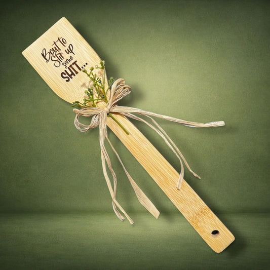 "Bout to stir up some shit..." Wooden Spoon