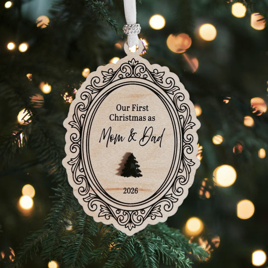 First Christmas as Mom & Dad Ornament