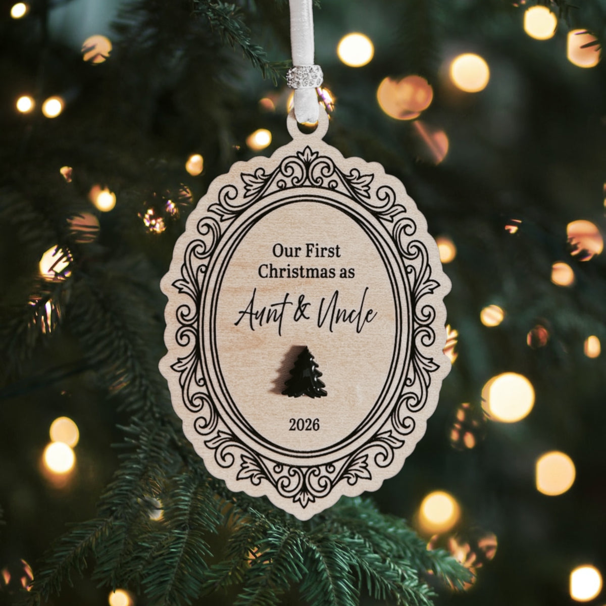 First Christmas as Aunt & Uncle Ornament