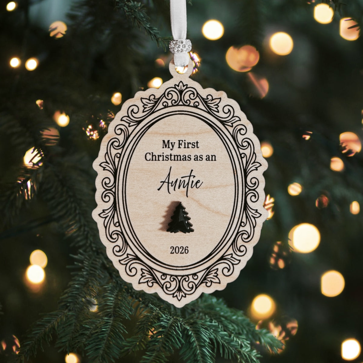 First Christmas as an Auntie Ornament