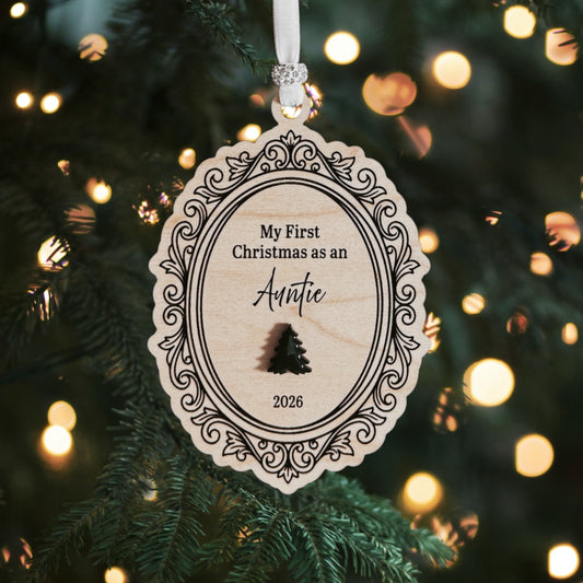 First Christmas as an Auntie Ornament