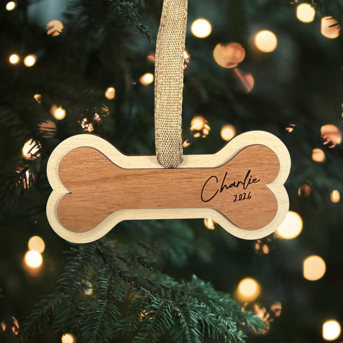 Personalized Dog Bone Ornament