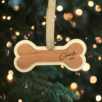 Personalized Dog Bone Ornament