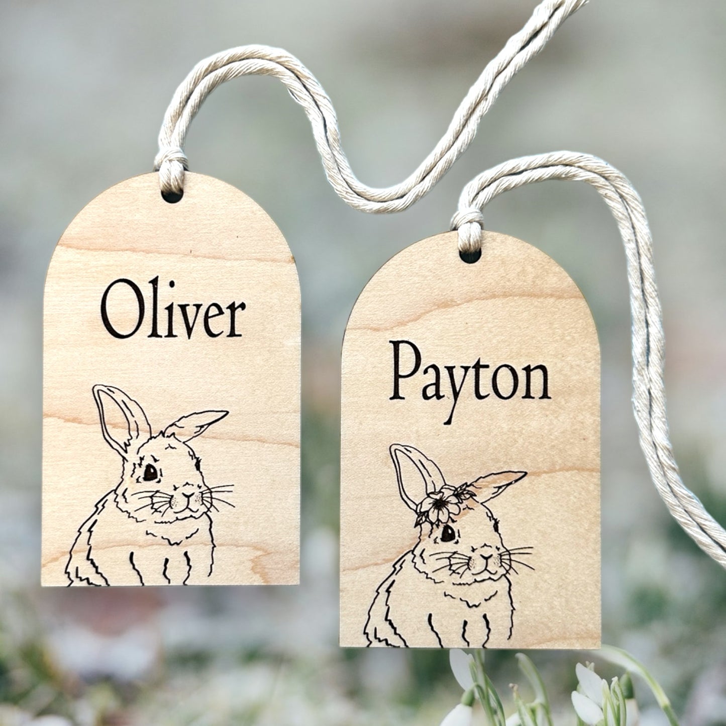 Personalized Bunny Tag image 0