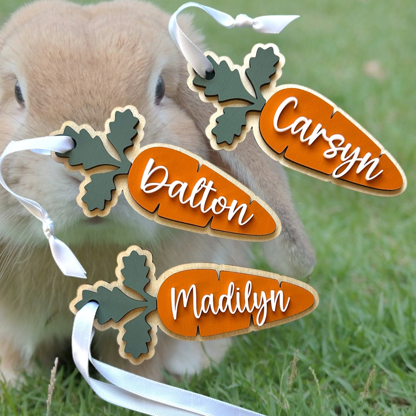 Personalized Carrot Basket Tag image 0